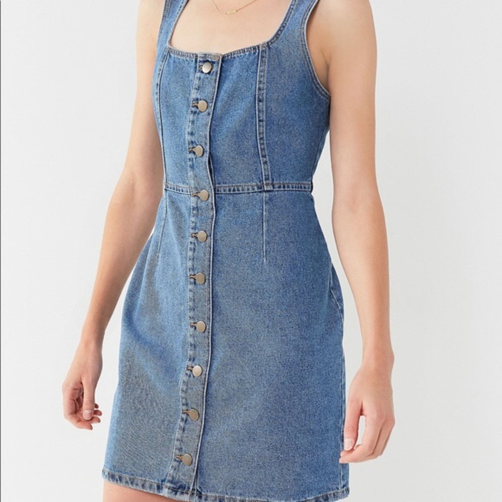 Urban Outfitters Denim Button Up Dress